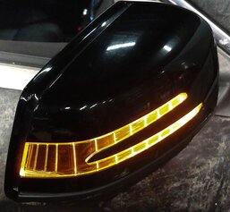 Thumbnail 2: 14-16 MERCEDES CLA45 CLA250 (C117) RIGHT - BLIND SPOT AUTODIM DOOR MIRROR BLACK