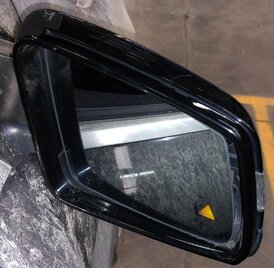Thumbnail 3: 14-16 MERCEDES CLA45 CLA250 (C117) RIGHT - BLIND SPOT AUTODIM DOOR MIRROR BLACK