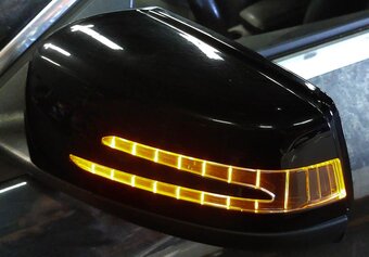 Thumbnail 2: 14-16 MERCEDES CLA45 CLA250 (C117) LEFT - BLIND SPOT AUTODIM DOOR MIRROR (BLACK)
