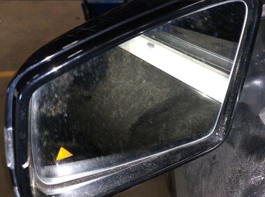 Thumbnail 3: 14-16 MERCEDES CLA45 CLA250 (C117) LEFT - BLIND SPOT AUTODIM DOOR MIRROR (BLACK)