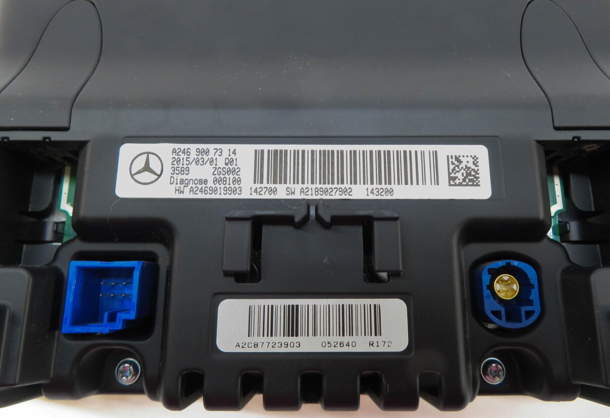 Thumbnail 6: 15-19 MERCEDES B CLA GLA GLE (C117 W117 W166 W242 X156) 7" MEDIA DISPLAY SCREEN
