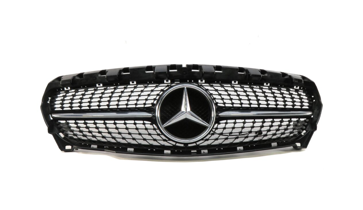 Thumbnail 2: 14-16 MERCEDES CLA250 (C117 W117) FRONT CENTER HOOD GRILLE AIR VENT GRILLE TRIM