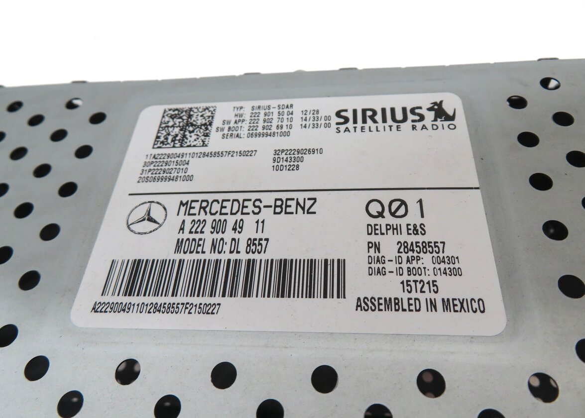 Thumbnail 4: 13-20 MERCEDES B CLA E GL GLA GLE (C117 X156 X166) SIRUIS SATELLITE RADIO MODULE