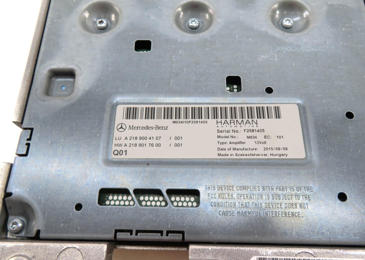 Thumbnail 4: 13-20 MERCEDES B CLA E GLA CLS (C117 C218 W117 W212 X156) STEREO AUDIO AMPLIFIER