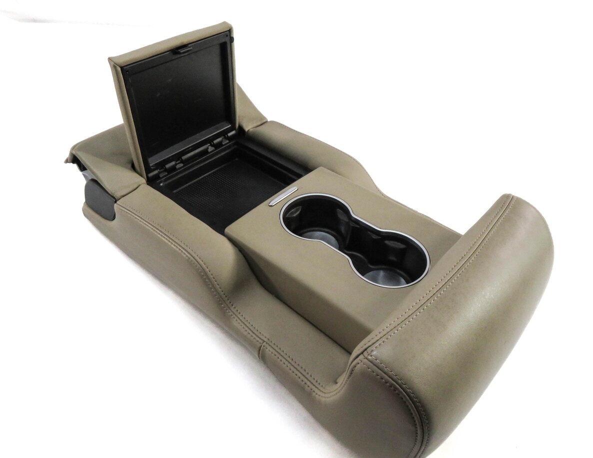 Thumbnail 9: 2016 RANGE ROVER SPORT (L494) REAR SEAT CENTER CONSOLE ARMREST CUP HOLDER ALMOND