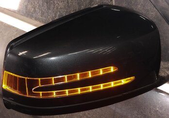 Thumbnail 2: 12-14 MERCEDES C-CLASS (W204) RIGHT HEATED AUTODIM MEMORY DOOR MIRROR (GRAY)