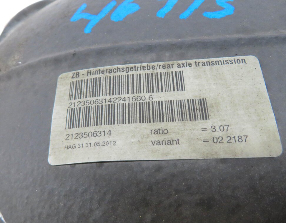 Thumbnail 7: 12-16 MERCEDES C250 C350 E350 SL400 (W204 W212 W231) RWD REAR DIFFERENTIAL 3.07
