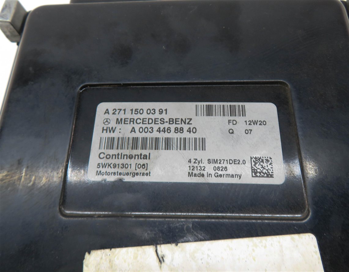 Thumbnail 4: 2012-2015 MERCEDES C250 SLK250 (R172 W204) 1.8L TURBO M271 ENGINE CONTROL MODULE