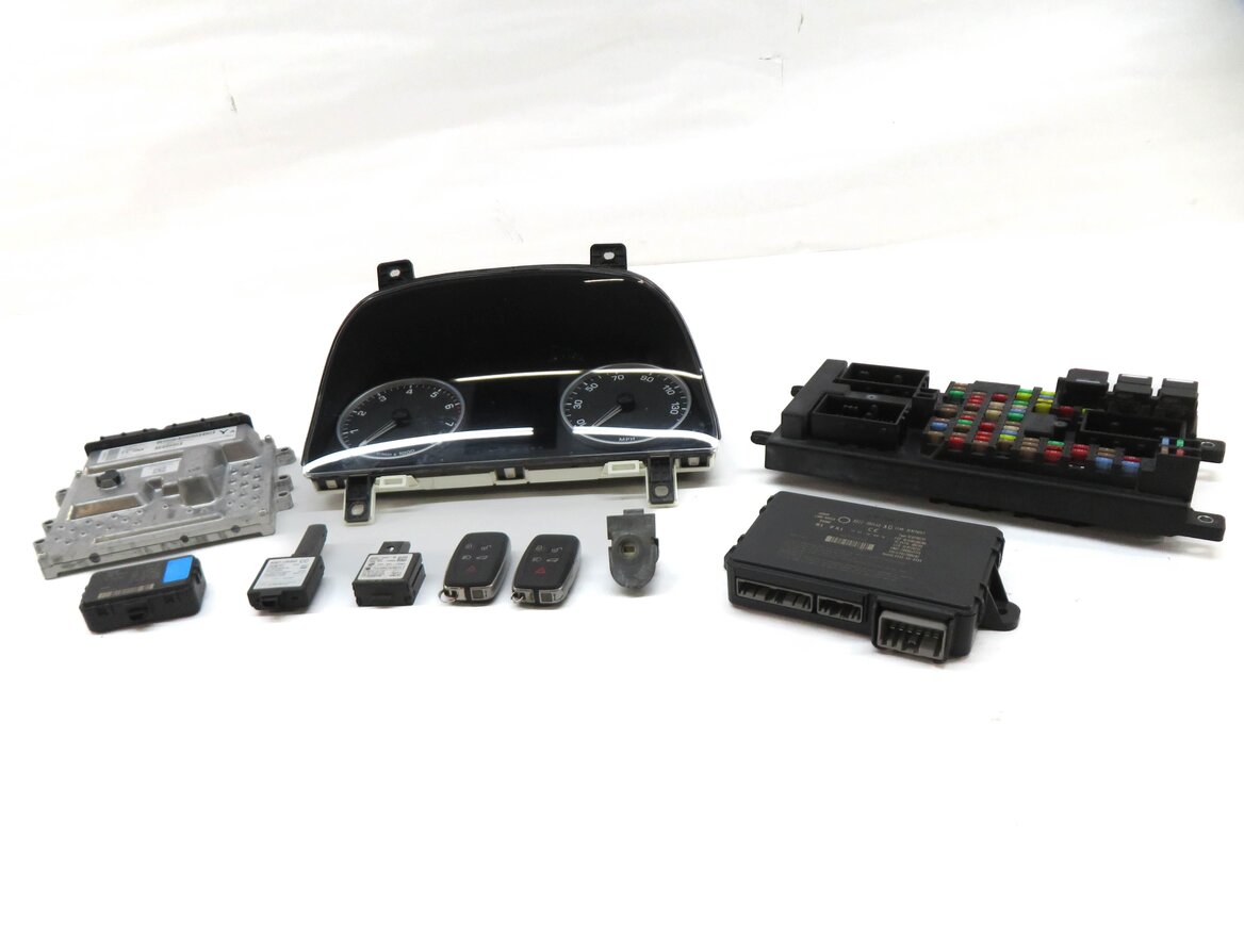 2010 LAND ROVER LR4 5.0L ENGINE ECM BCM SPEEDOMETER IMMOBILIZER MODULE KEY SET