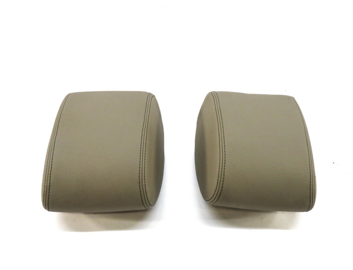 Thumbnail 4: 2010 LAND ROVER LR4 FRONT LEFT & RIGHT SEAT HEADREST HEAD REST SET-2 (ALMOND)
