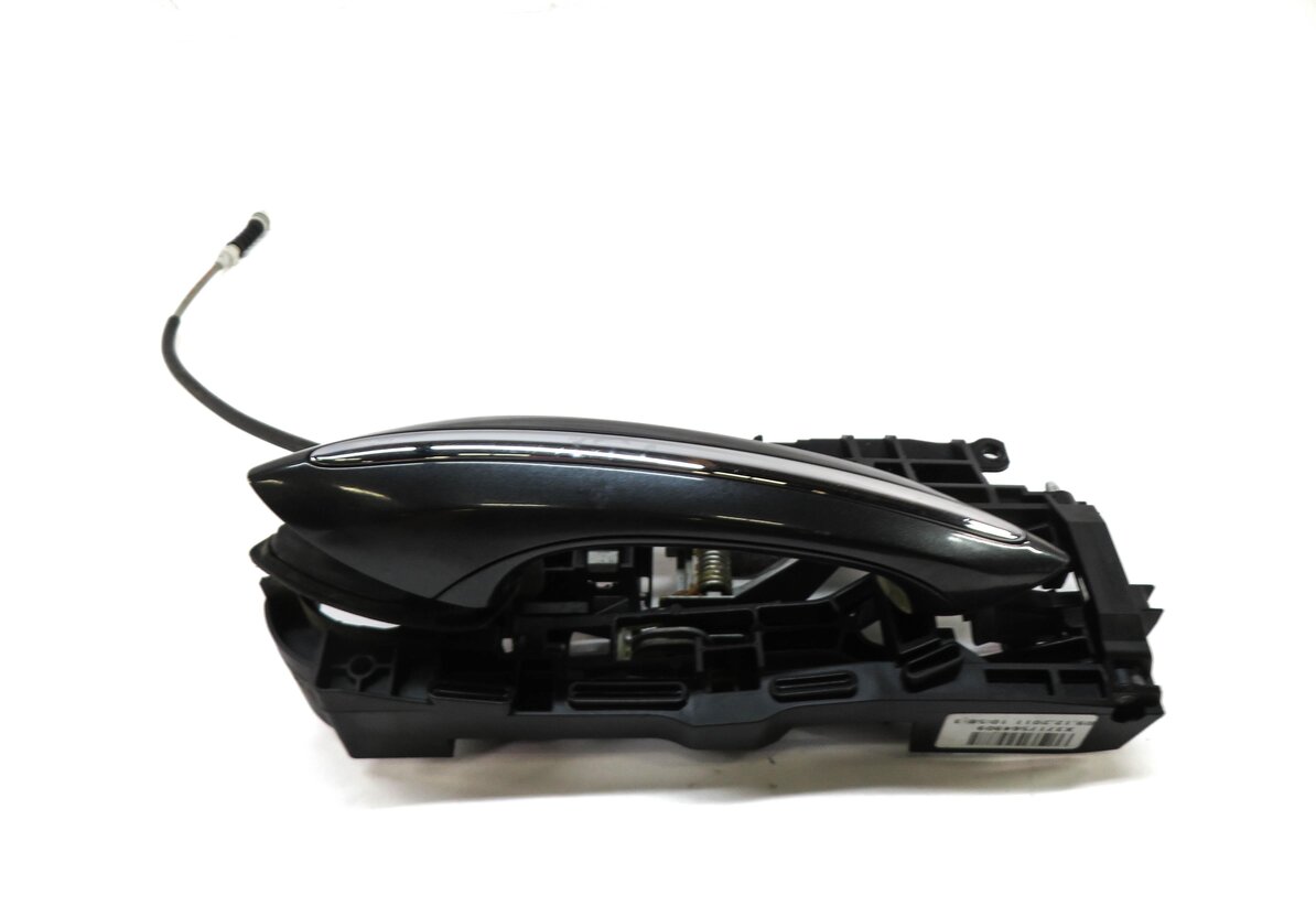 Thumbnail 2: 2011-2016 BMW 528i 535i 550i M5 (F10) LEFT REAR DOOR HANDLE w/ LIGHT (GRAY)
