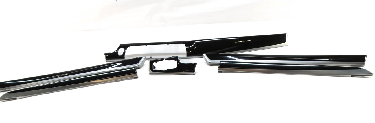 Thumbnail 2: 2012 BMW 528i (F10) DASH & DOOR INTERIOR TRIM PANEL SET (FINE ASH GRAIN WOOD)