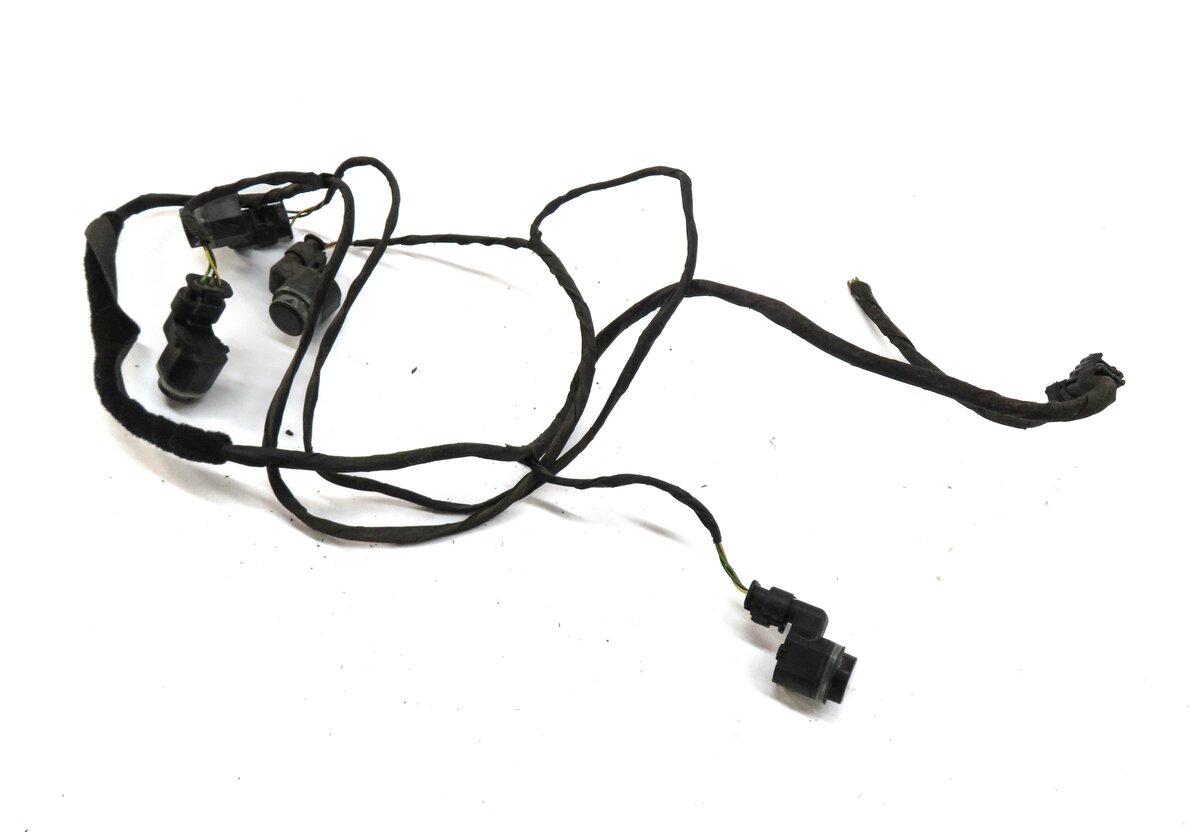 2012 BMW 528i (F10) REAR PDC PARK DISTANCE SENSOR SET w/ HARNESS (GRAY B90)