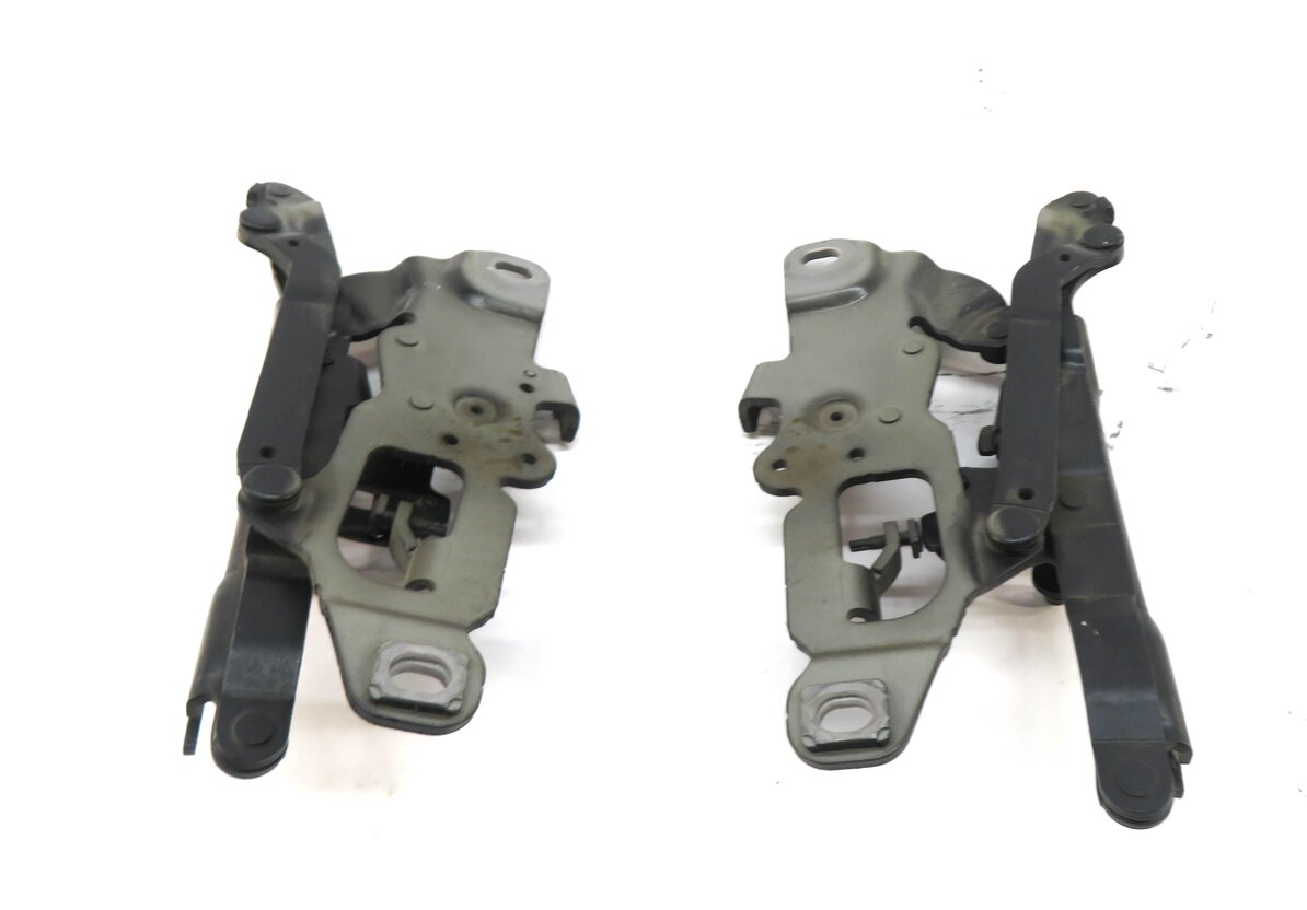 Thumbnail 3: 12-19 BMW 528i 535i 550i 640i 650i M5 M6 (F06 F10) FRONT HOOD HINGE SET (GRAY)