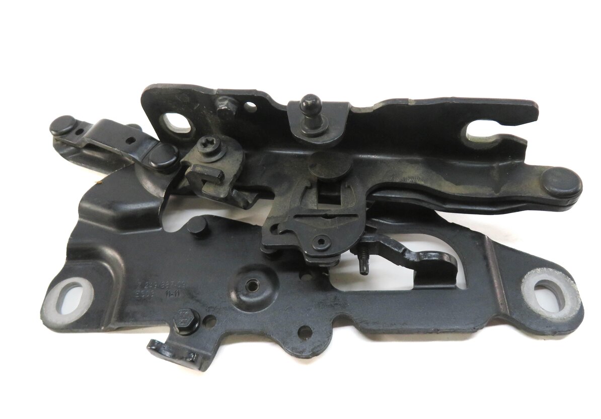 Thumbnail 4: 12-19 BMW 528i 535i 550i 640i 650i M5 M6 (F06 F10) FRONT HOOD HINGE SET (GRAY)