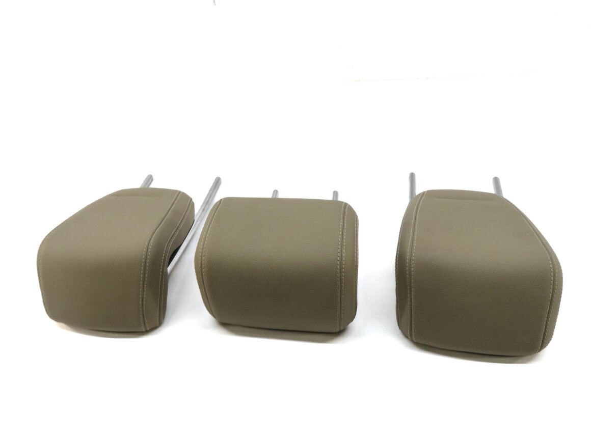 Thumbnail 3: 2015 MERCEDES ML350 (W166) REAR SEAT LEFT CENTER RIGHT HEADREST SET-3 (BEIGE)
