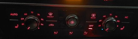 Thumbnail 2: 12-15 AUDI A6 S6 A7 S7 (C7) FRONT HEATER A/C TEMPERATURE CONTROL (HEATED SEAT)