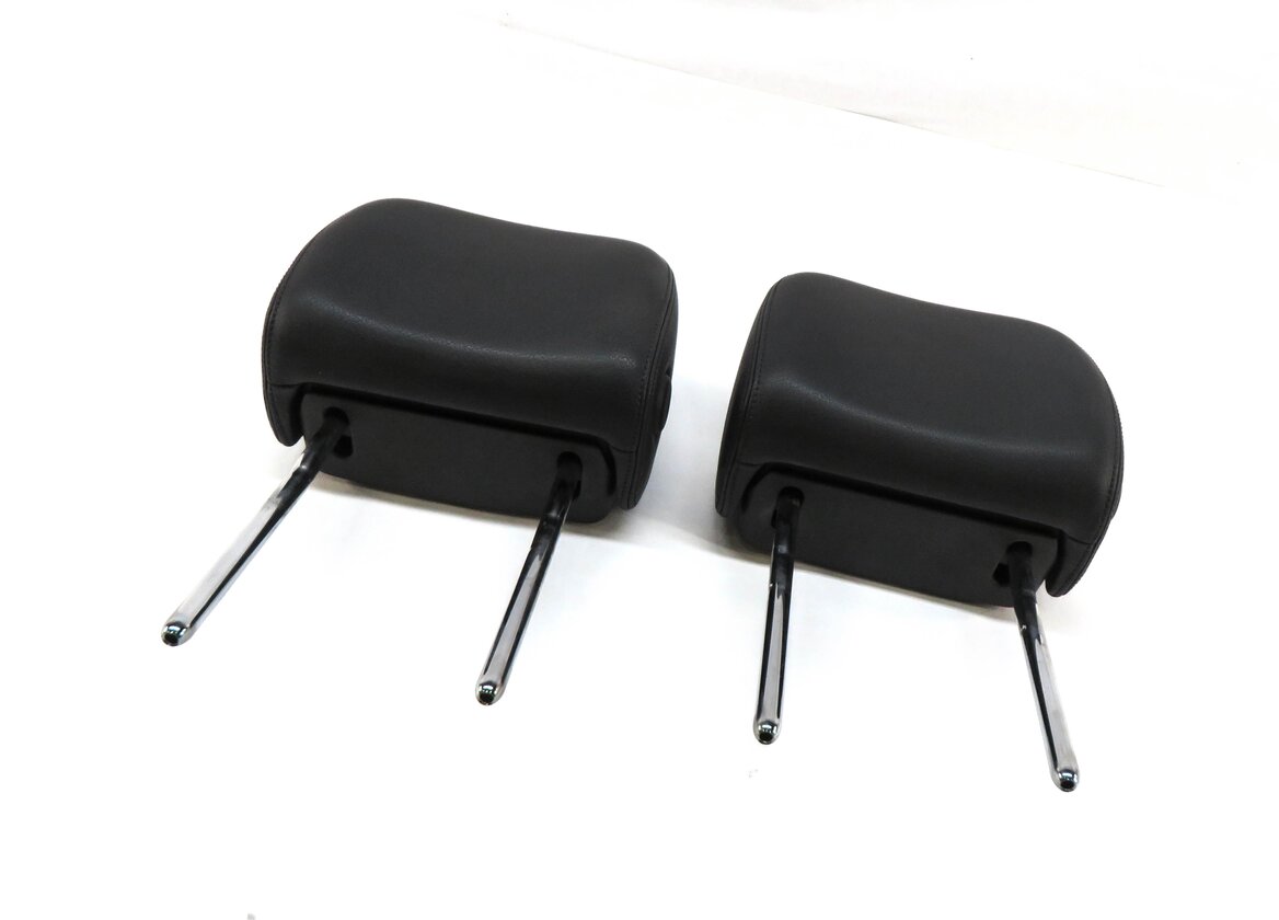 2012 AUDI A6 (C7) FRONT LEFT & RIGHT SEAT HEADREST SET-2 (BLACK FZ)
