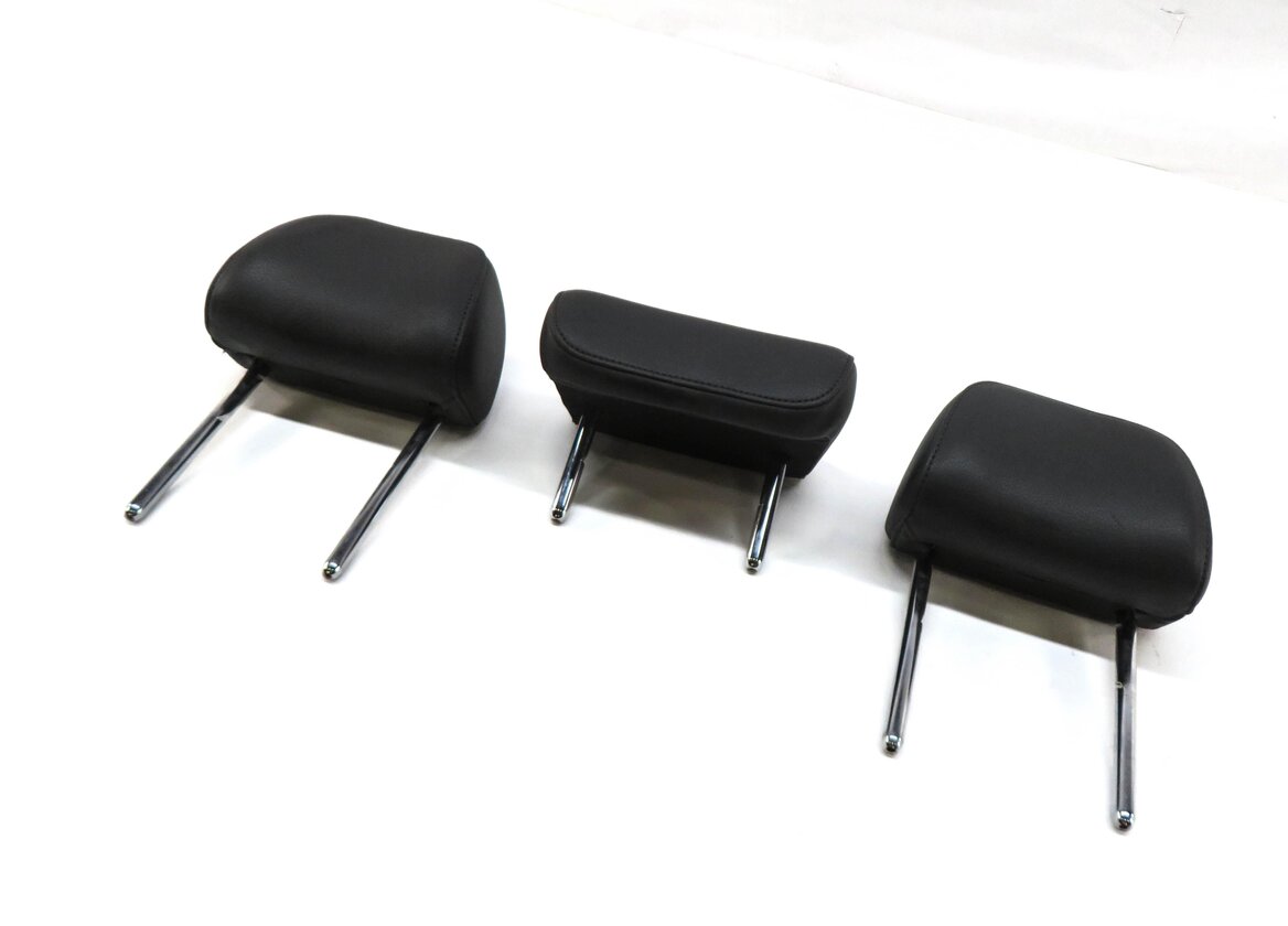 Thumbnail 1: 2012 AUDI A6 (C7) REAR SEAT LEFT CENTER RIGHT SEAT HEADREST SET-3 (BLACK FZ)