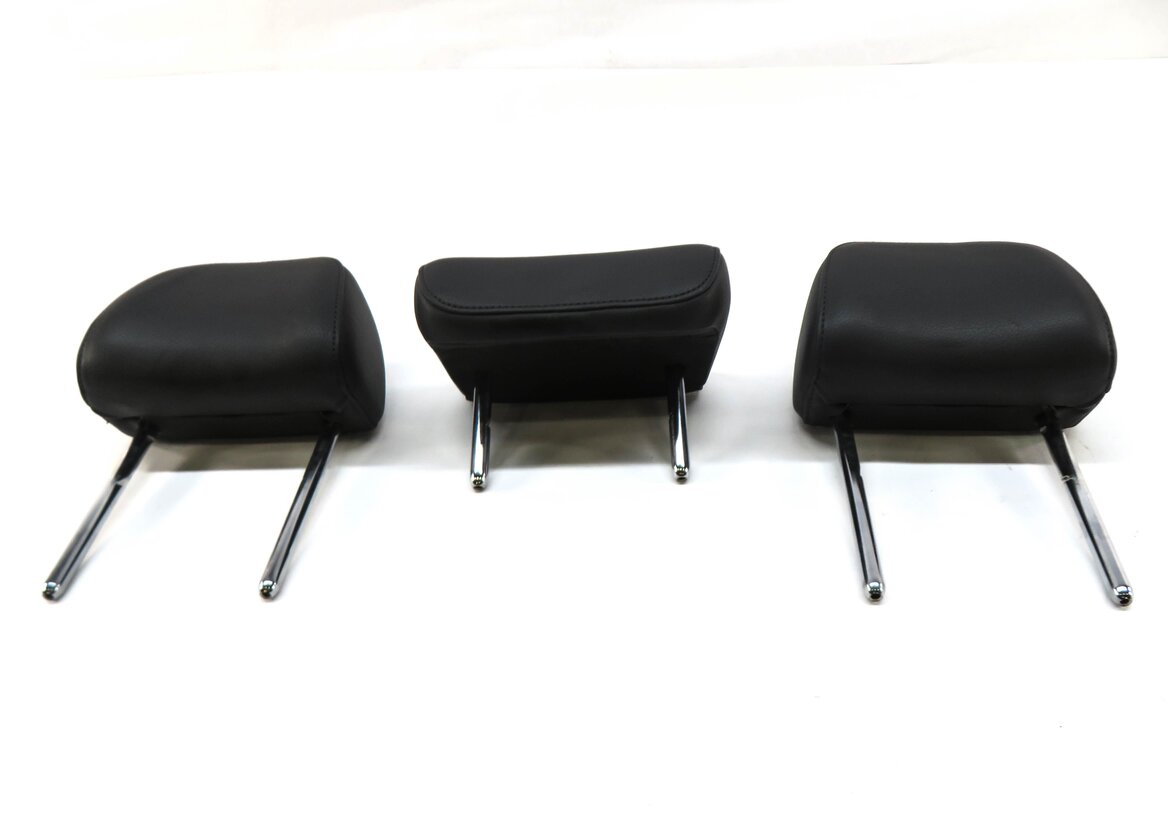 Thumbnail 2: 2012 AUDI A6 (C7) REAR SEAT LEFT CENTER RIGHT SEAT HEADREST SET-3 (BLACK FZ)