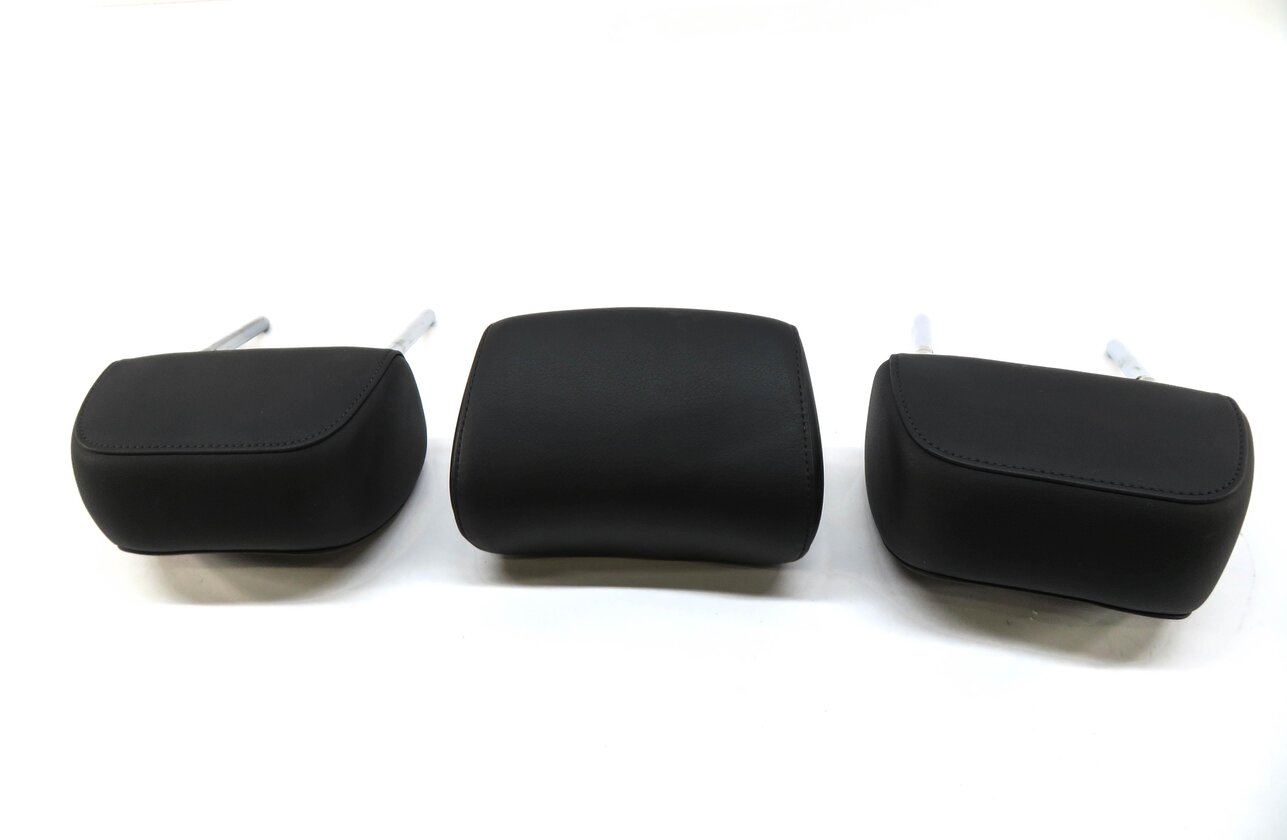 Thumbnail 4: 2012 AUDI A6 (C7) REAR SEAT LEFT CENTER RIGHT SEAT HEADREST SET-3 (BLACK FZ)