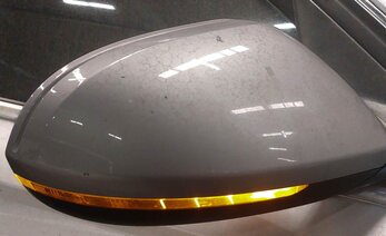 Thumbnail 2: 12-13 AUDI A6 (C7) RIGHT PASSENGER HEATED MEMORY AUTODIM DOOR MIRROR (SILVER)