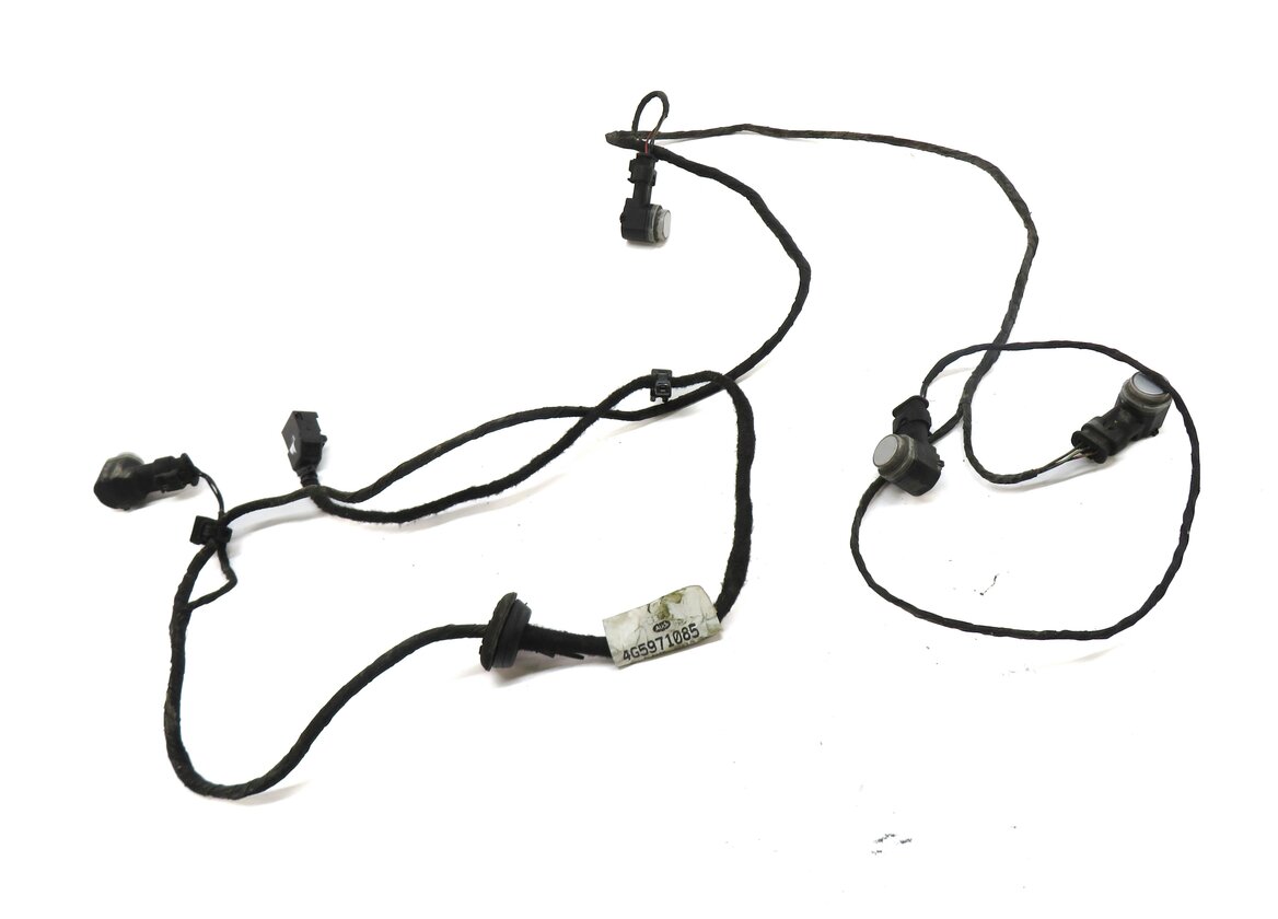 2012 AUDI A6 (C7) REAR PDC PARK DISTANCE SENSOR SET w/ HARNESS (ICE SILVER)