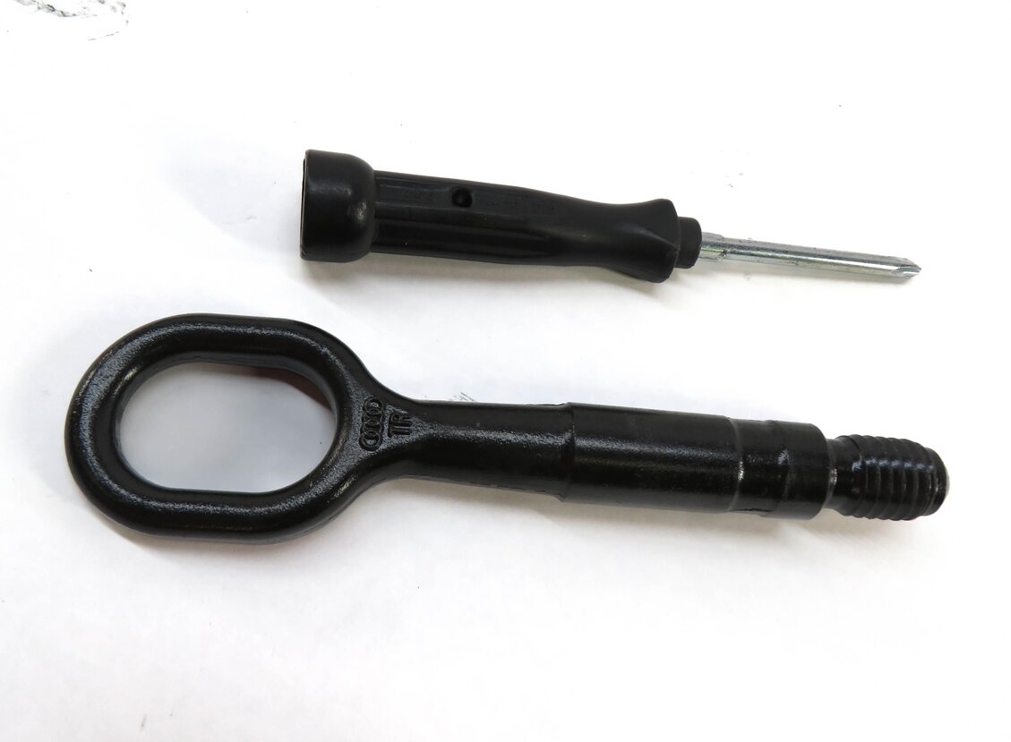 Thumbnail 3: 2012-2018 AUDI A6 S6 A7 S7 RS7 (C7) SPARE TIRE JACK w/ LUG WRENCH TOW HOOK TOOLS