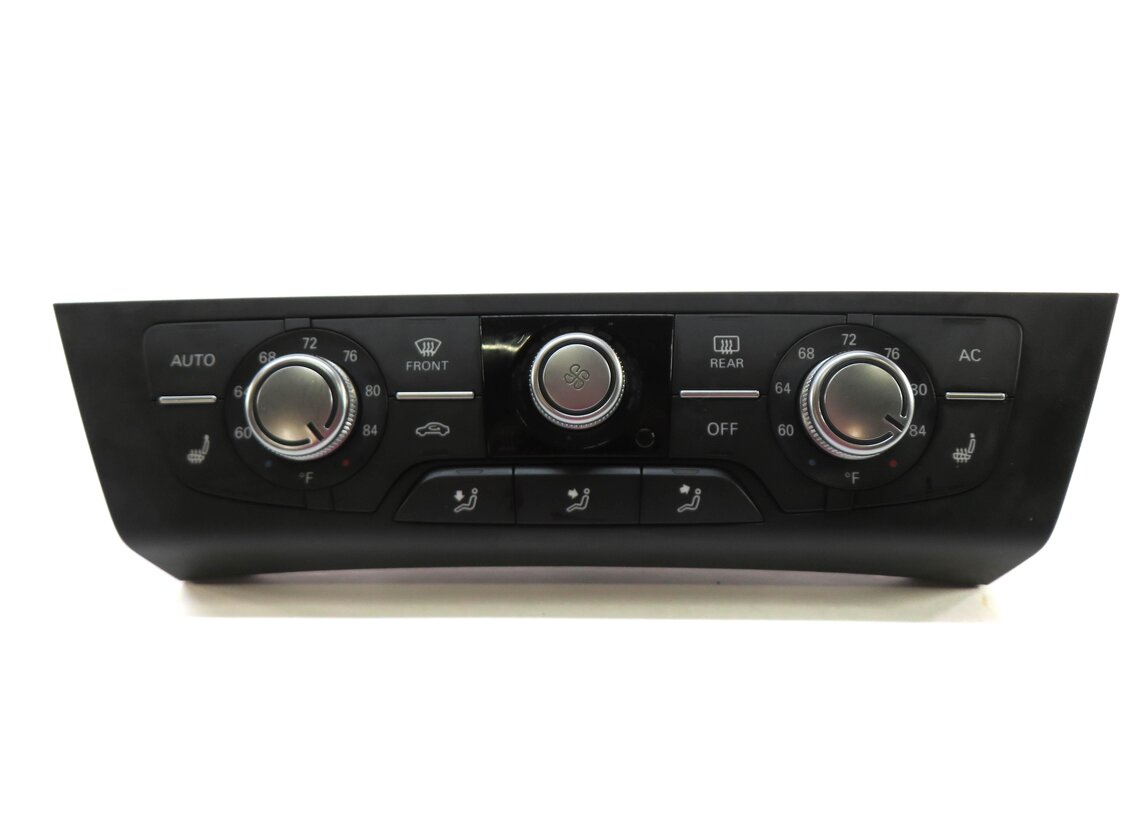 Thumbnail 3: 2013 AUDI A6 (C7) FRONT HEATER A/C TEMPERATURE CLIMATE CONTROL PANEL 3-KNOB
