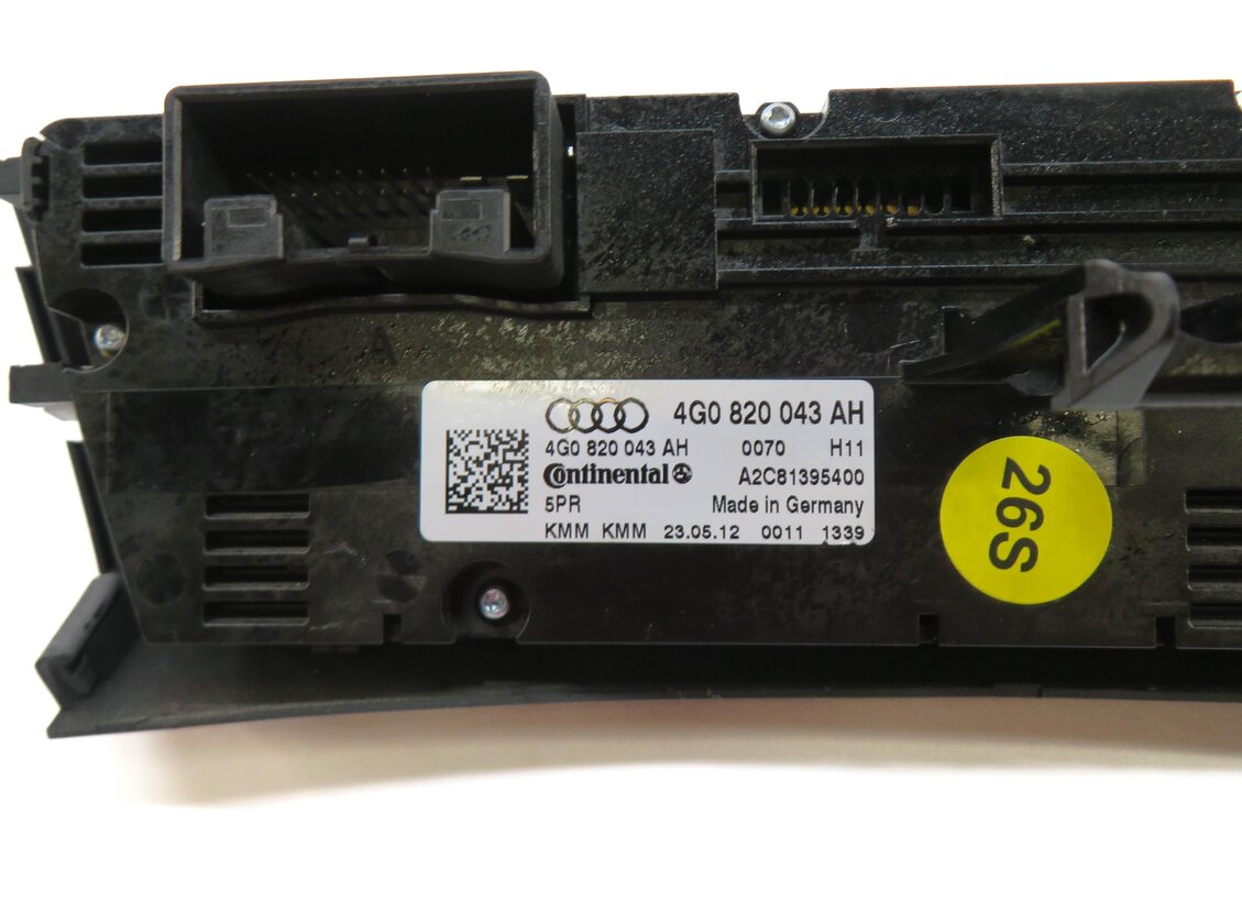 Thumbnail 6: 2013 AUDI A6 (C7) FRONT HEATER A/C TEMPERATURE CLIMATE CONTROL PANEL 3-KNOB