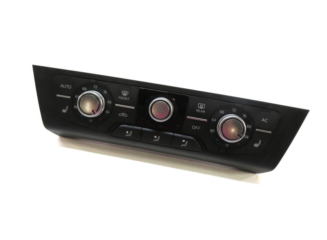 Thumbnail 7: 2013 AUDI A6 (C7) FRONT HEATER A/C TEMPERATURE CLIMATE CONTROL PANEL 3-KNOB