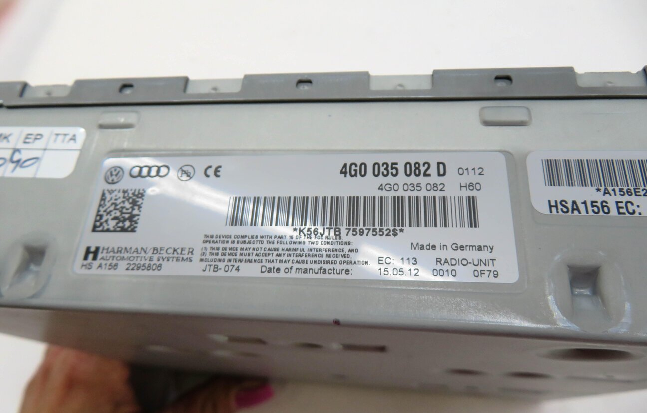 Thumbnail 4: 2012-2017 AUDI A4 S4 A5 S5 A6 S6 Q7 (B8 C7 8K 8T 4L) AM/FM RADIO STEREO RECEIVER