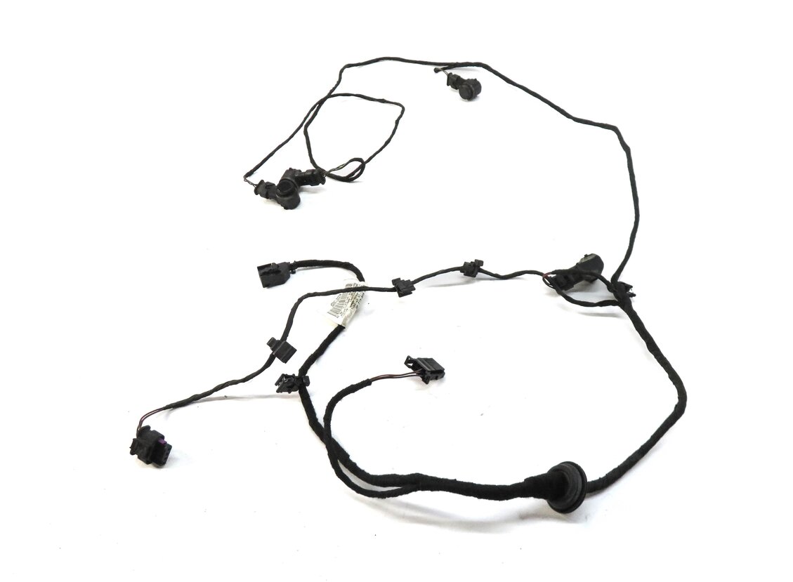 Thumbnail 2: 2013 AUDI A6 (C7) REAR PDC PARK DISTANCE SENSOR SET w/ HARNESS (PHANTOM BLACK)