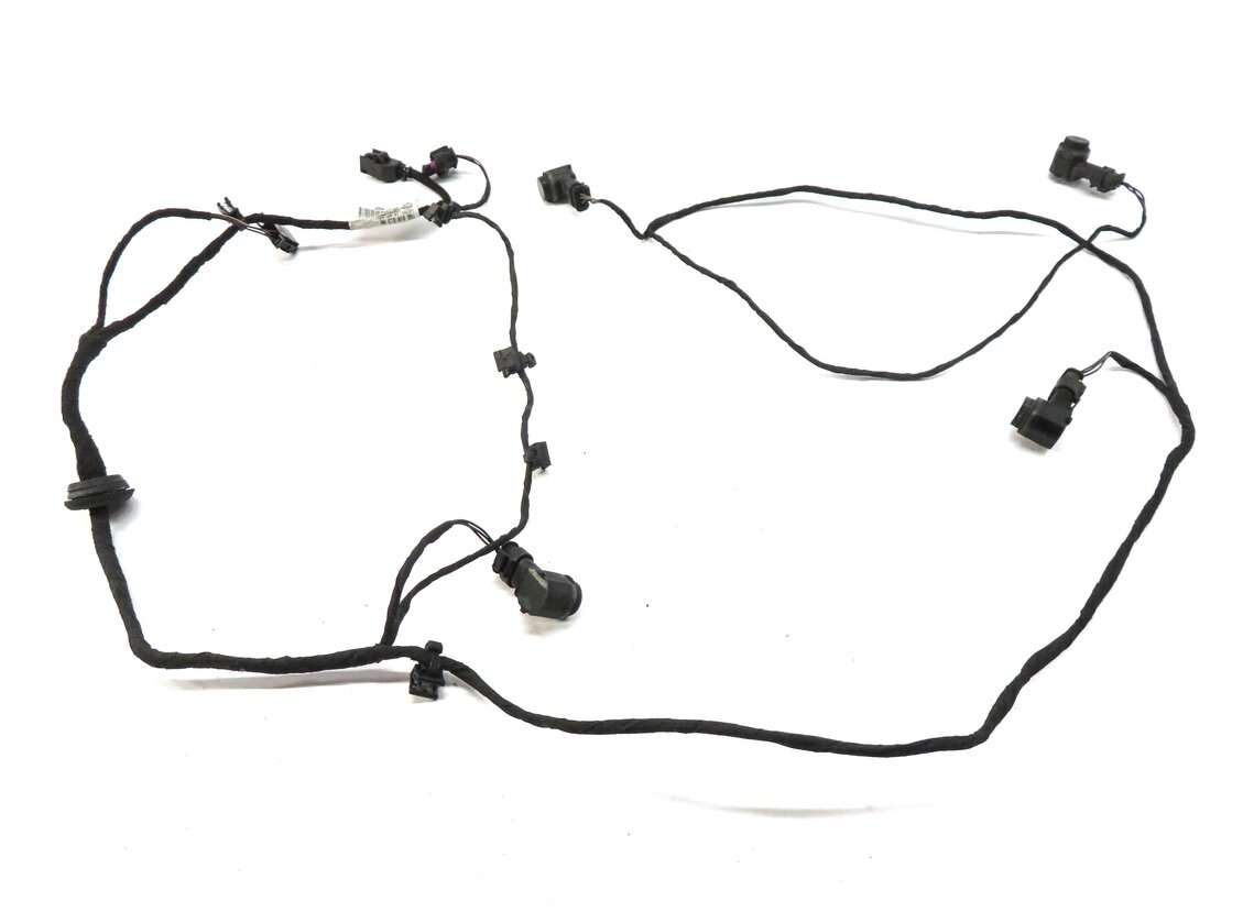 Thumbnail 3: 2013 AUDI A6 (C7) REAR PDC PARK DISTANCE SENSOR SET w/ HARNESS (PHANTOM BLACK)