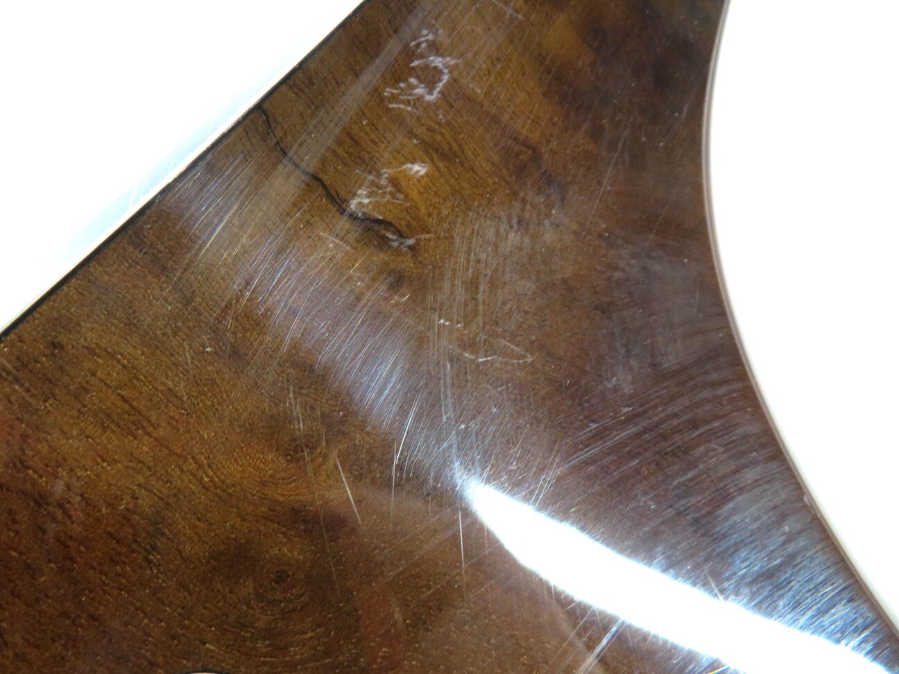 Thumbnail 2: 2013 AUDI A6 (C7) DASH DOOR CONSOLE WOOD GRAIN TRIM SET (DARK BROWN WALNUT WOOD)