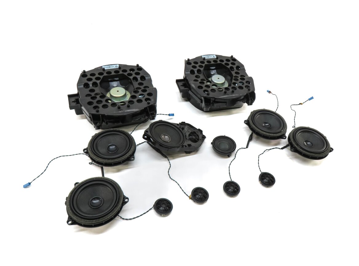 Thumbnail 3: 2011 BMW X3 (F25) RADIO STEREO AUDIO SUB SUBWOOFER TWEETER SPEAKER SET-12