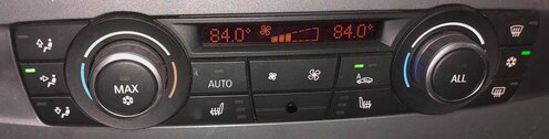 Thumbnail 2: 2011-2014 BMW X3 (F25) FRONT HEATER A/C TEMPERATURE CLIMATE CONTROL PANEL