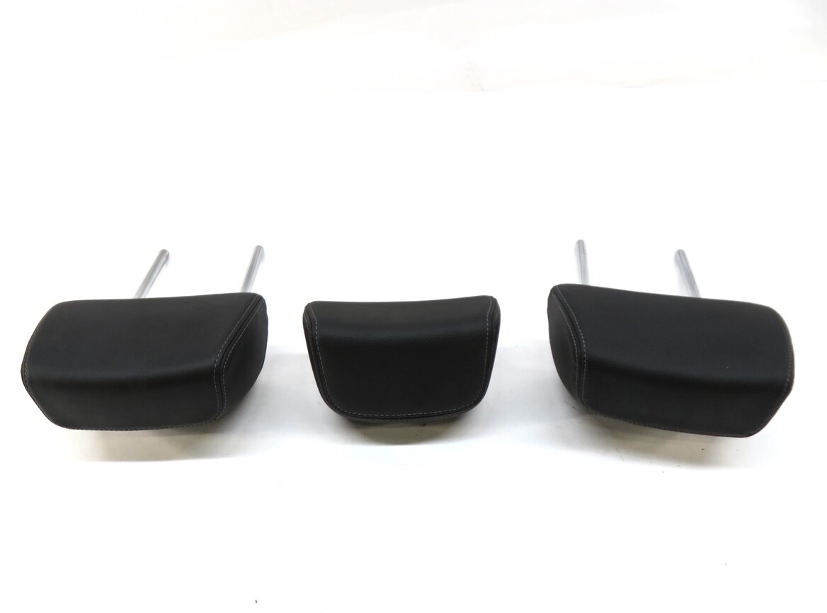 Thumbnail 3: 2011 BMW X3 (F25) REAR SEAT LEFT CENTER RIGHT HEADREST SET-3 (BLACK LEATHER)