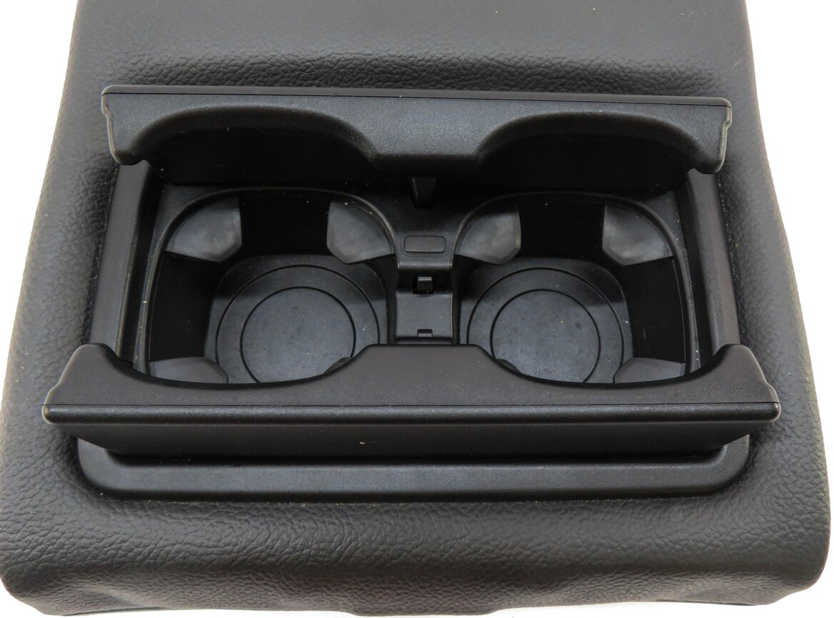 Thumbnail 5: 2011 BMW X3 (F25) REAR SEAT CENTER CONSOLE ARMREST CUP HOLDER (BLACK LEATHER)