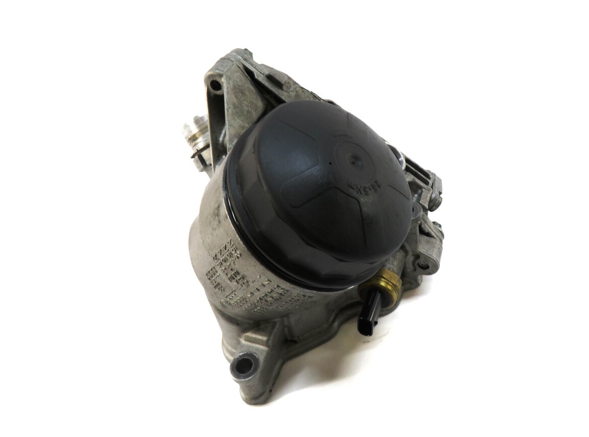 Thumbnail 2: 2011 BMW X3 (F25) 3.0L N55 TURBO ENGINE OIL FILTER HOUSING w/ COOLER ADAPTER