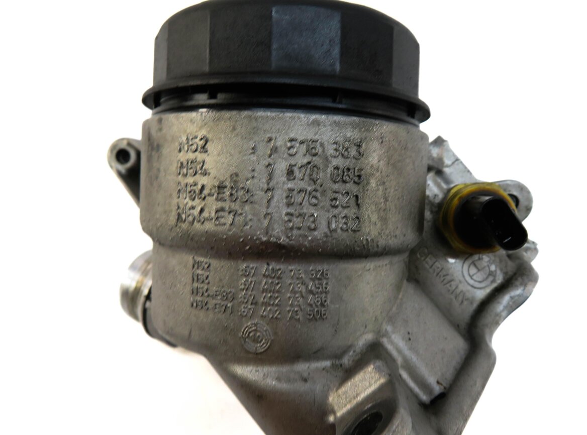 Thumbnail 6: 2011 BMW X3 (F25) 3.0L N55 TURBO ENGINE OIL FILTER HOUSING w/ COOLER ADAPTER