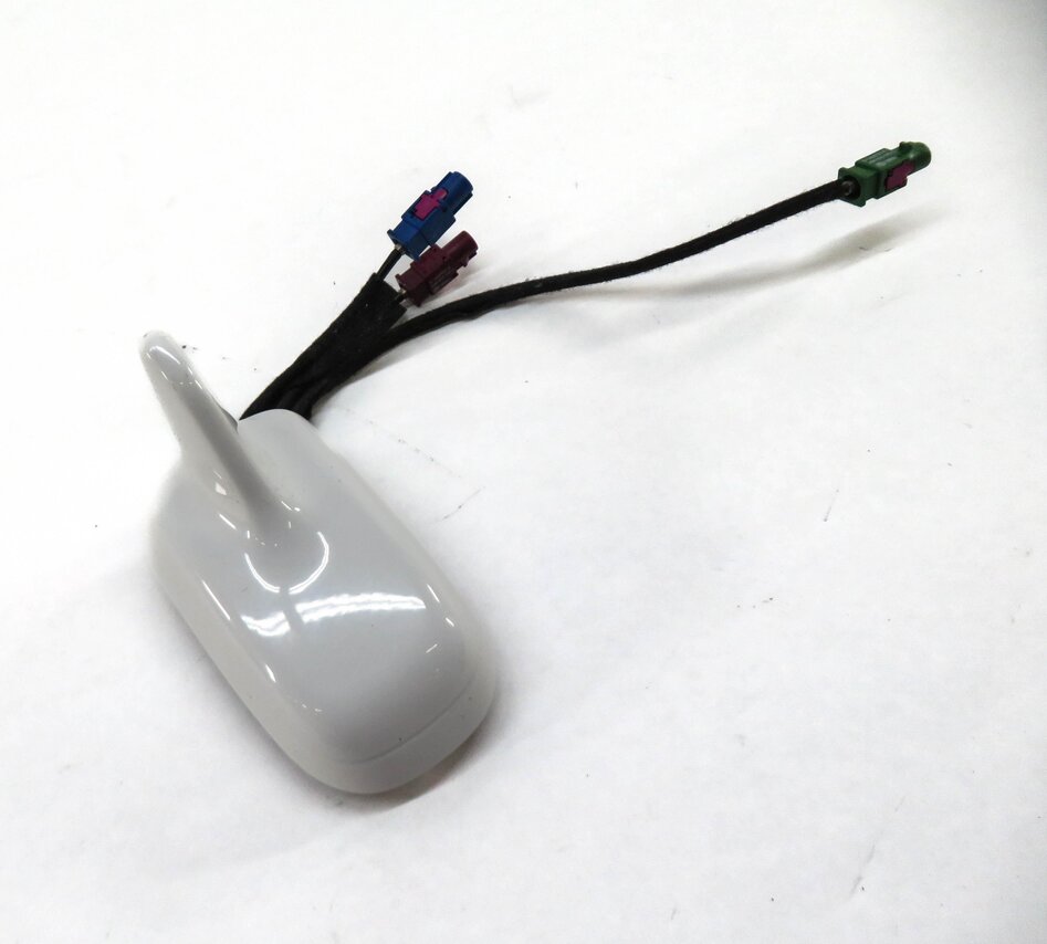 2009-2012 AUDI Q5 (B8 8R) AM/FM RADIO STEREO SHARK FIN RECEPTION ANTENNA (WHITE)