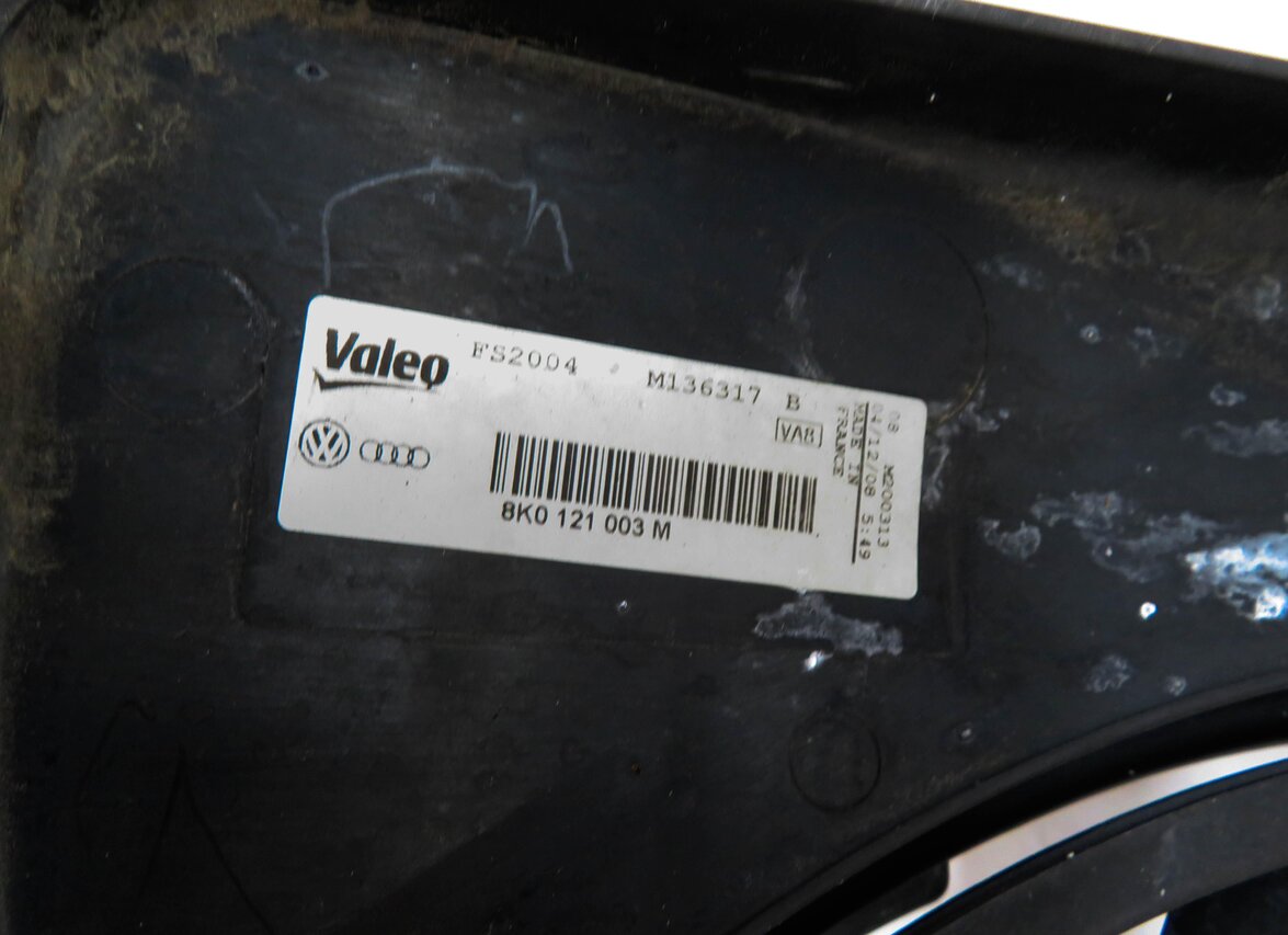 Thumbnail 9: 09-17 AUDI A4 A5 Q5 S4 (B8 8T 8R) 2.0L 3.0L 3.2L RADIATOR COOLING FAN w/ SHROUD
