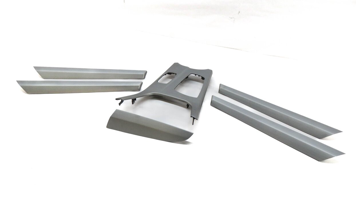 2013 BMW X3 (F25) DASH DOOR CONSOLE BRUSHED ALUMINUM TRIM PANEL SET