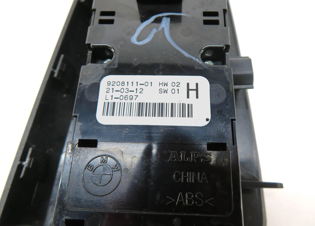 Thumbnail 7: 12-19 BMW 3 4 M3 X3 X4 SERIES FRONT LEFT DRIVER WINDOW SWITCH P-FOLD (BLACK)