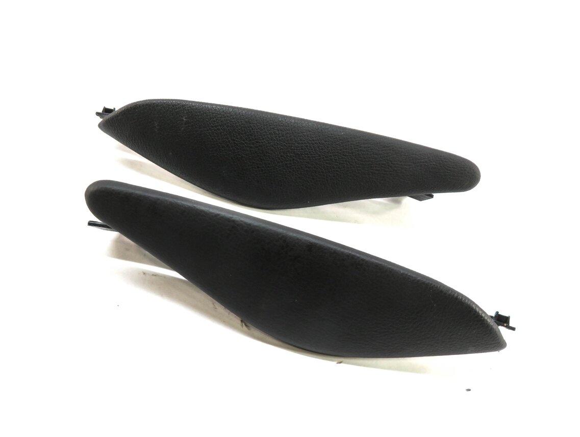 2009 BMW X6 (E71) FRONT LEFT & RIGHT CENTER CONSOLE KNEE CUSHION PAD SET (BLACK)