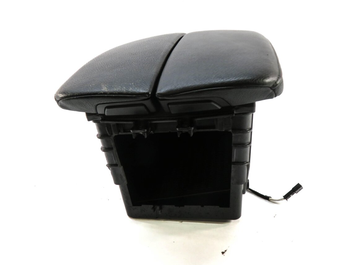 Thumbnail 4: 2008-2010 BMW X6 (E71) FRONT CENTER CONSOLE ARMREST STORAGE COMPARTMENT (BLACK)