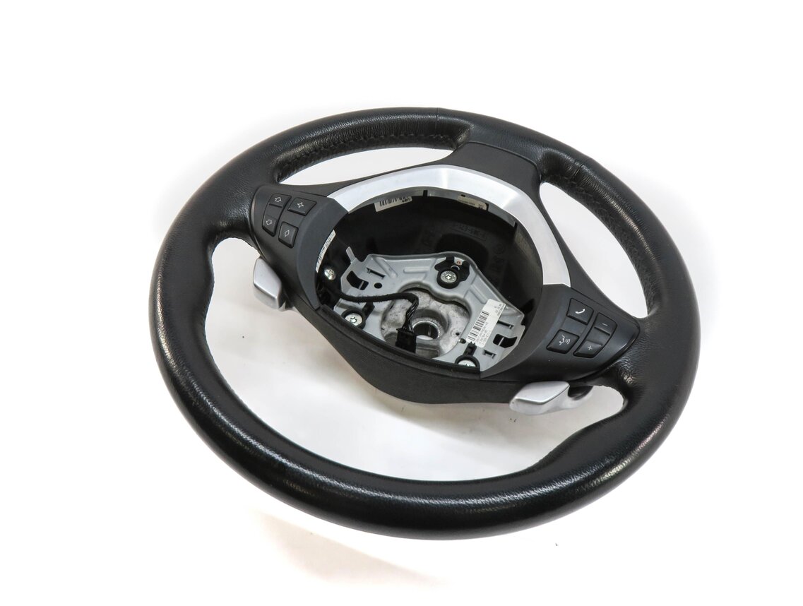 2008-2014 BMW X6 (E71) LEFT DRIVER SPORT STEERING WHEEL w/ PADDLES & SWITCHES