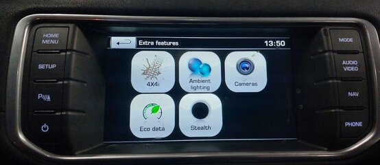 Thumbnail 2: 12-15 RANGE ROVER EVOQUE (L538) RADIO STEREO NAVIGATION SWITCH PANEL SCREEN TRIM