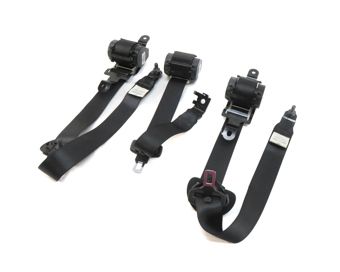 2011 BMW X5 (E70) REAR 2nd SECOND ROW SEAT SEATBELT RETRACTOR SET-3 (BLACK)